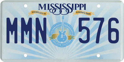MS license plate MMN576