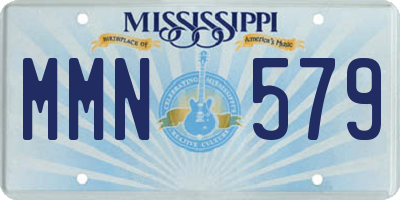 MS license plate MMN579