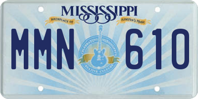 MS license plate MMN610