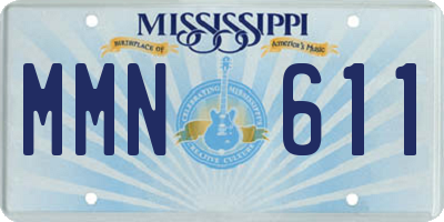 MS license plate MMN611