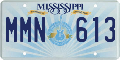 MS license plate MMN613