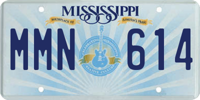 MS license plate MMN614