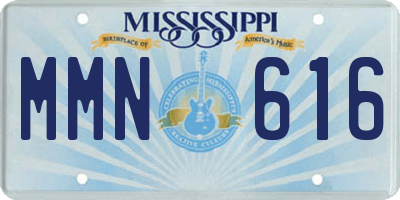 MS license plate MMN616