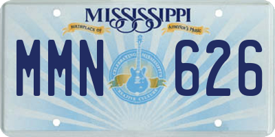 MS license plate MMN626