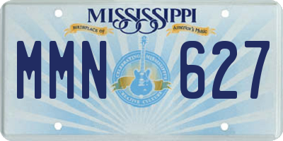 MS license plate MMN627