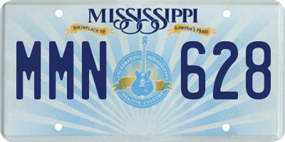 MS license plate MMN628