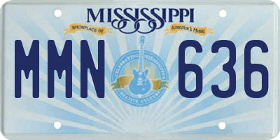 MS license plate MMN636