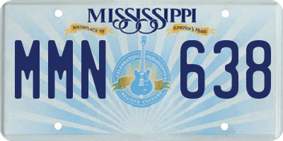 MS license plate MMN638