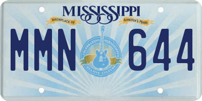 MS license plate MMN644