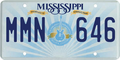 MS license plate MMN646