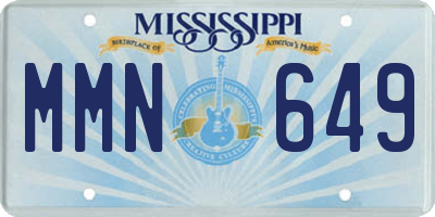 MS license plate MMN649