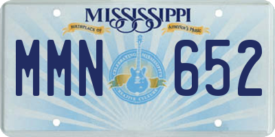 MS license plate MMN652