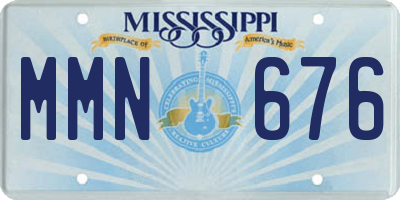MS license plate MMN676