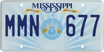 MS license plate MMN677