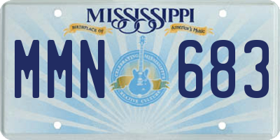 MS license plate MMN683