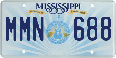 MS license plate MMN688