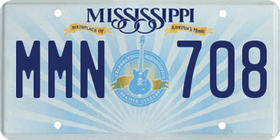 MS license plate MMN708