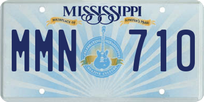 MS license plate MMN710