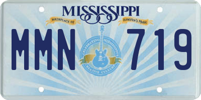 MS license plate MMN719