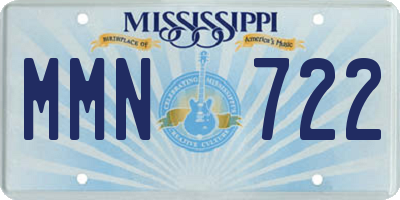 MS license plate MMN722