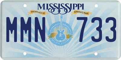 MS license plate MMN733