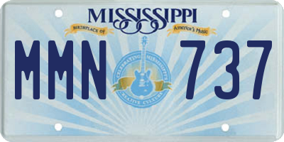 MS license plate MMN737