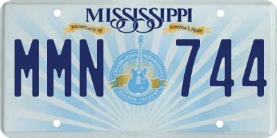 MS license plate MMN744