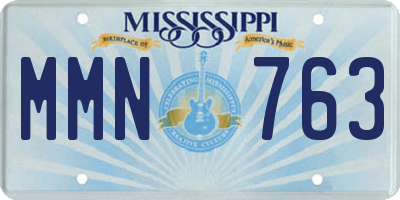 MS license plate MMN763