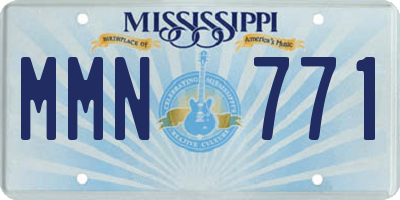 MS license plate MMN771