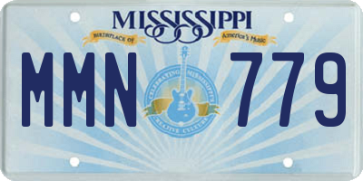 MS license plate MMN779