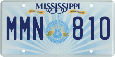 MS license plate MMN810
