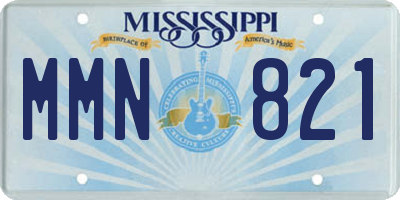 MS license plate MMN821