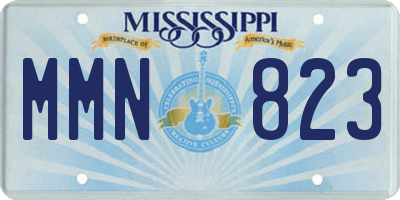MS license plate MMN823
