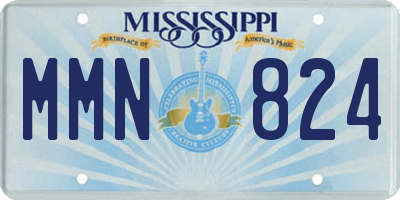 MS license plate MMN824