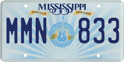 MS license plate MMN833