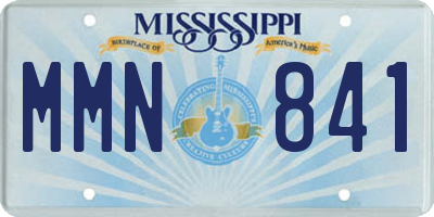 MS license plate MMN841