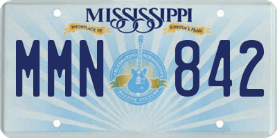 MS license plate MMN842