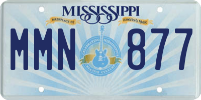 MS license plate MMN877