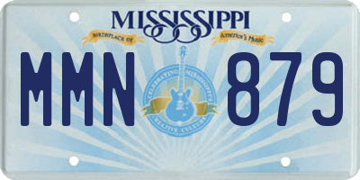 MS license plate MMN879