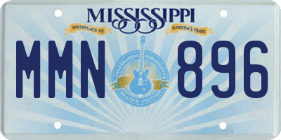 MS license plate MMN896
