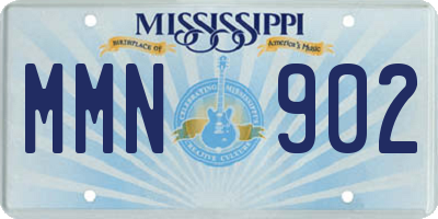 MS license plate MMN902