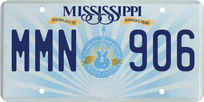 MS license plate MMN906