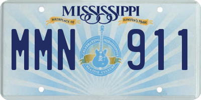 MS license plate MMN911