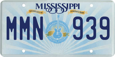 MS license plate MMN939