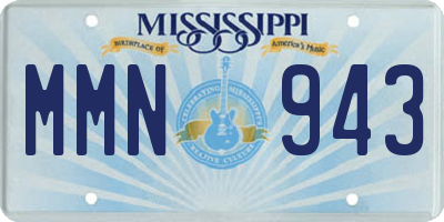 MS license plate MMN943