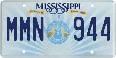 MS license plate MMN944
