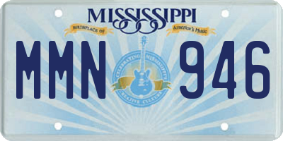 MS license plate MMN946