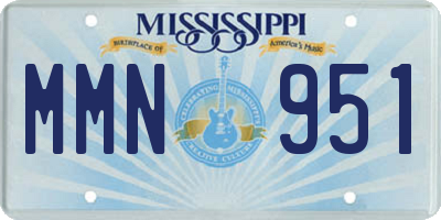 MS license plate MMN951