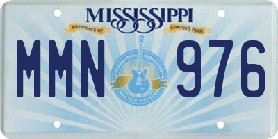 MS license plate MMN976