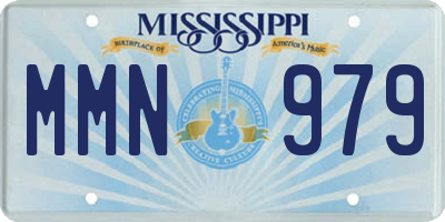 MS license plate MMN979